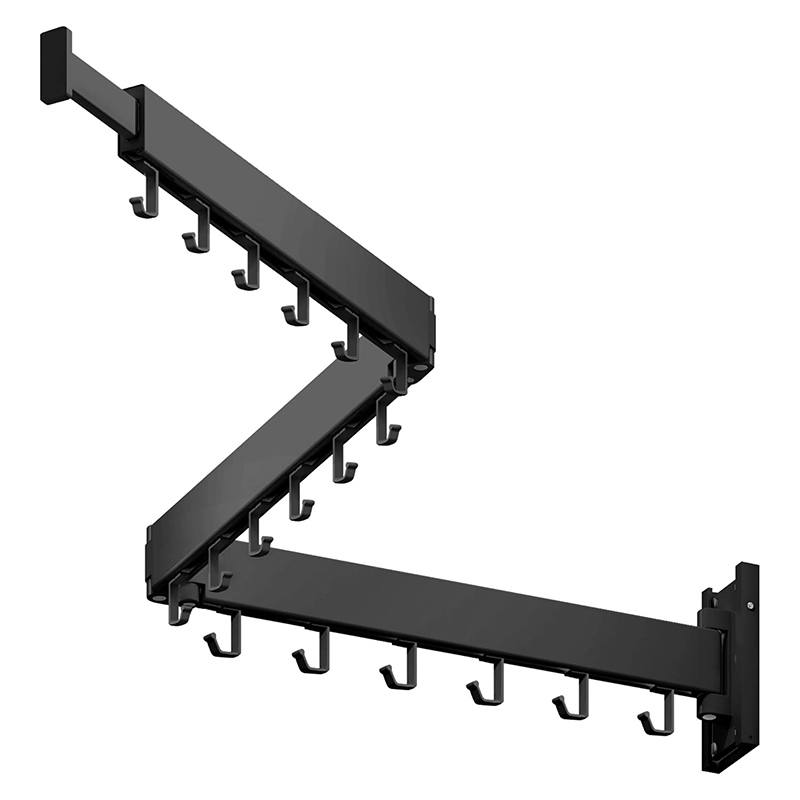 Hindi kinakalawang na Steel Wall Mounted Clothes Drying Rack